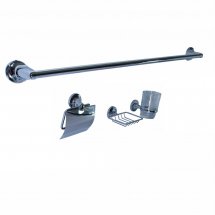 ACCESORIOS MONTANA X 4 PIEZAS CROMO